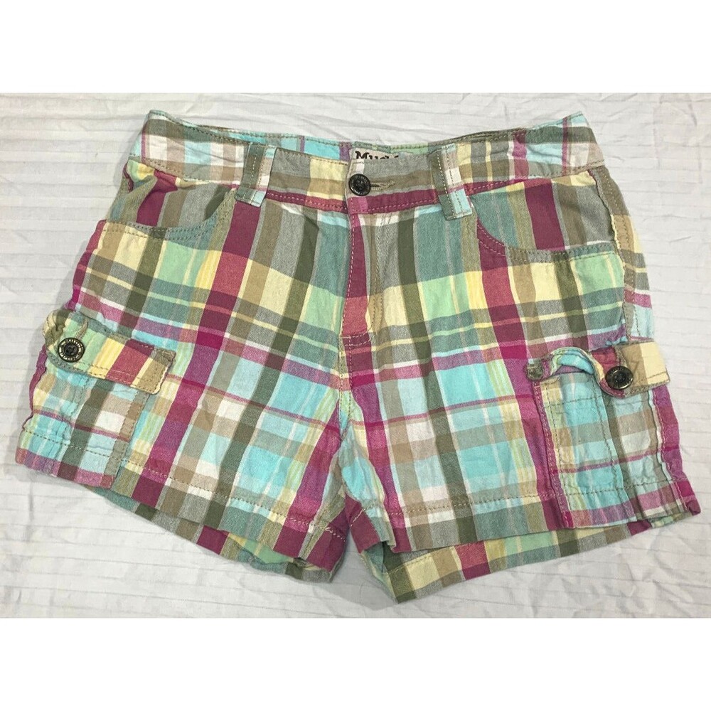 MUDD GIRLS CARGO COTTON SHORTS SIZE 14 ADJ WAIST